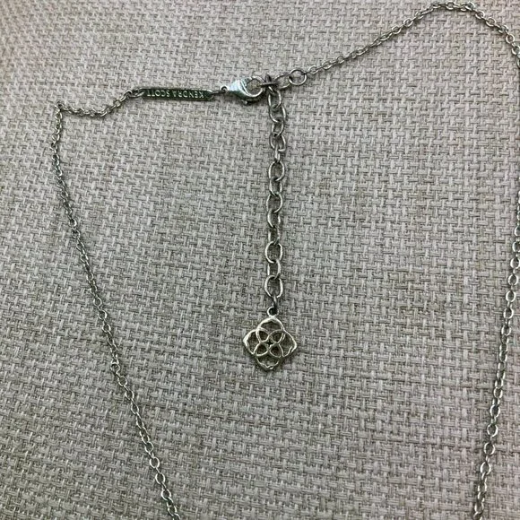 Kendra Scott Elisa Black Druzy Gold Tone Chain Necklace - Picture 6 of 8